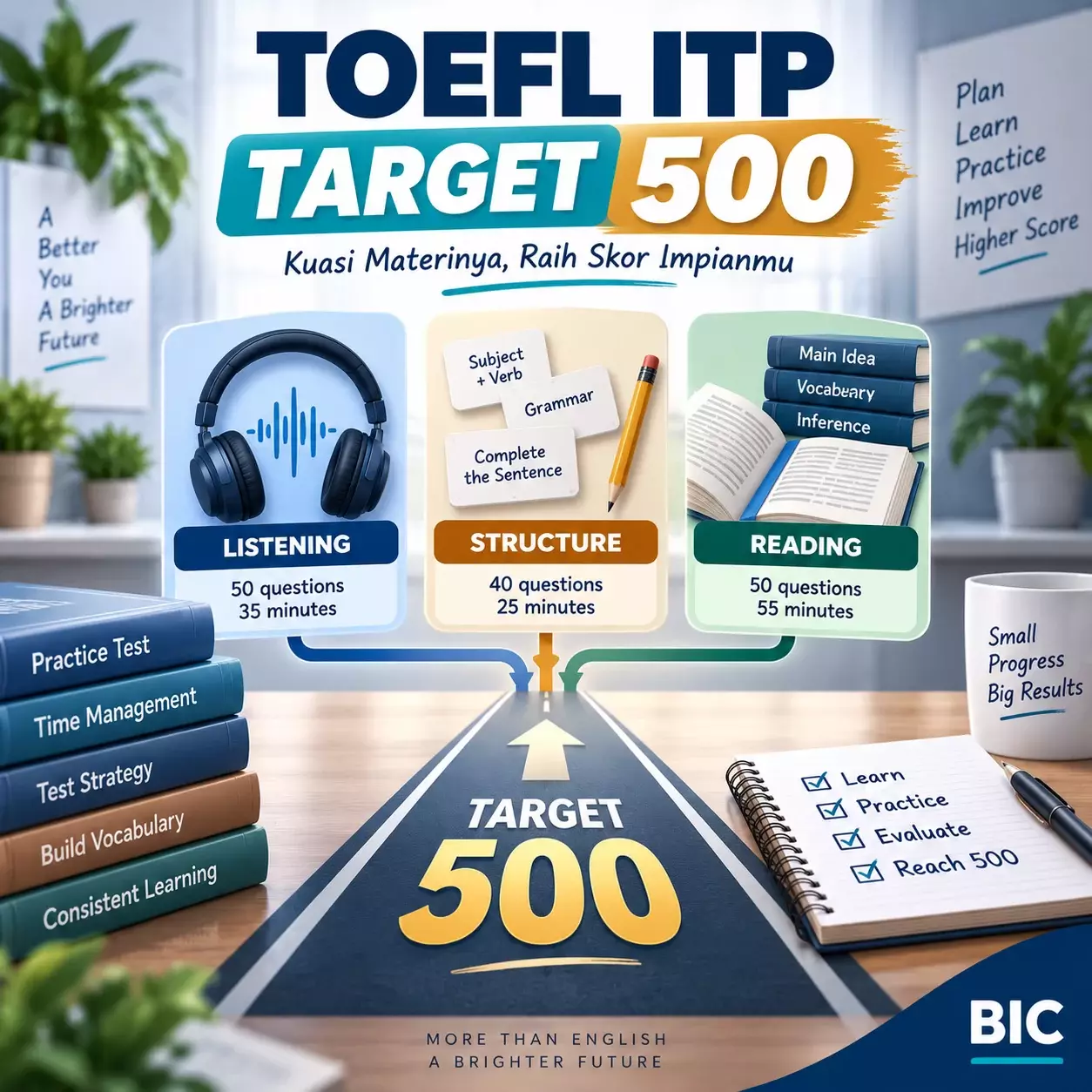 Materi TOEFL ITP yang Wajib Dikuasai untuk Skor 500 Materi TOEFL ITP yang Wajib Dikuasai untuk Skor 500 - Bahasa Inggris Center (BIC)