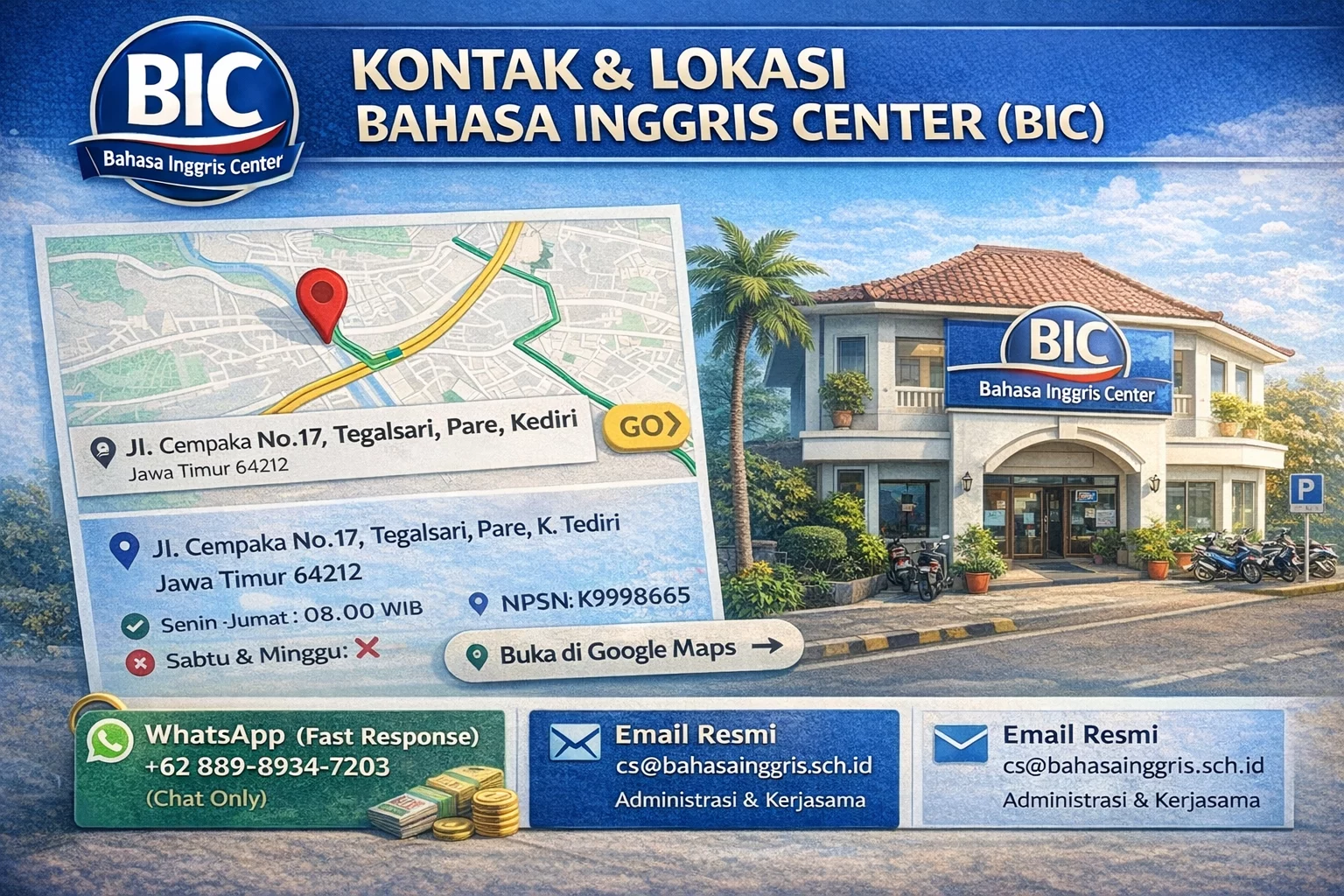 Kontak Dan Lokasi Bahasa Inggris Center