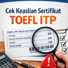 Cek Keaslian Sertifikat TOEFL ITP Anti Palsu - Bahasa Inggris Center (BIC)