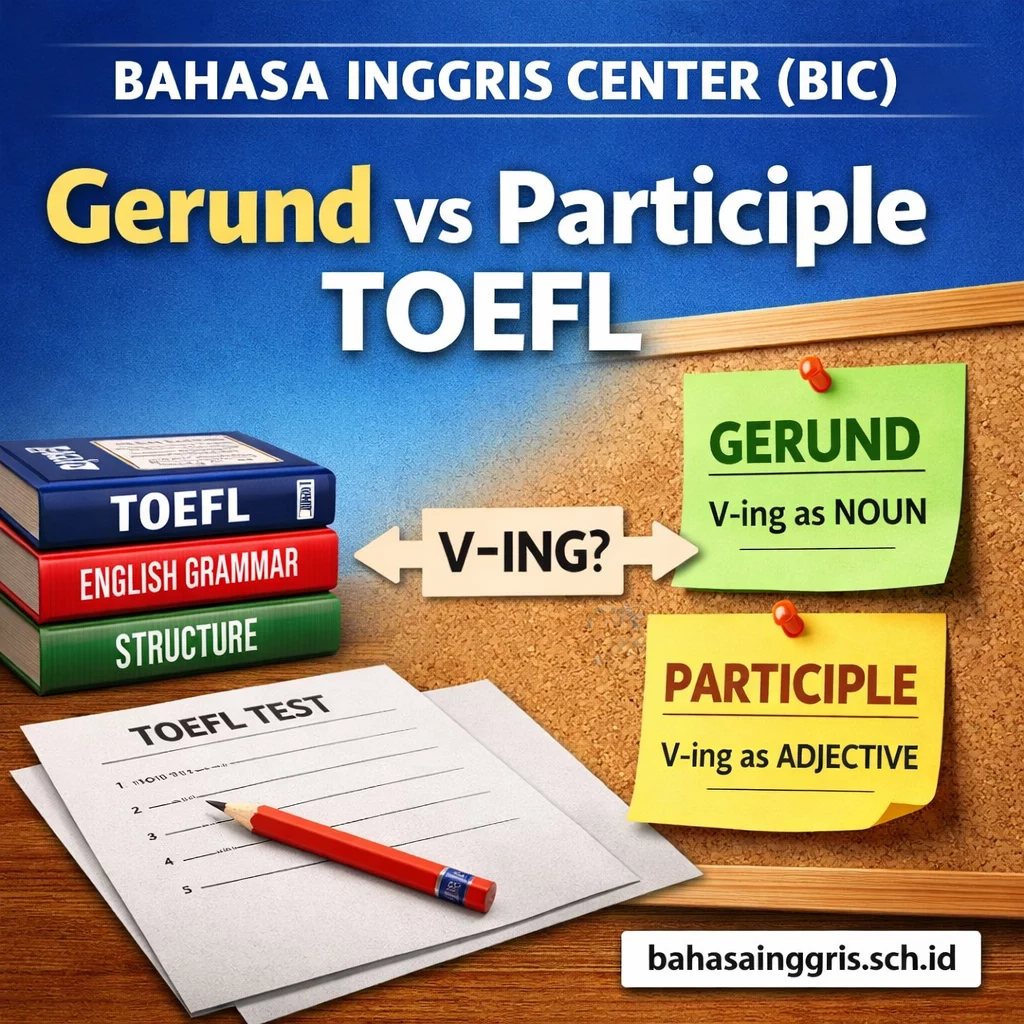Gerund vs Participle TOEFL Trik Cepat Bedakan V-ing Gerund vs Participle TOEFL Trik Cepat Bedakan V-ing - Bahasa Inggris Center (BIC)
