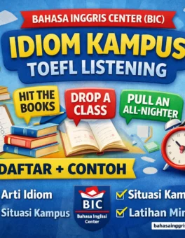 Idiom Kampus TOEFL Listening Daftar + Contoh - Bahasa Inggris Center (BIC)