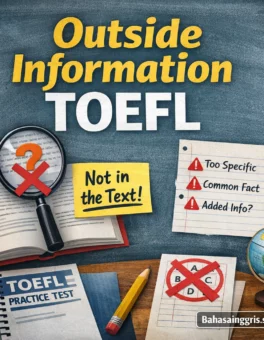 Outside Information TOEFL Jebakan Jawaban Paling Umum - Bahasa Inggris Center (BIC)
