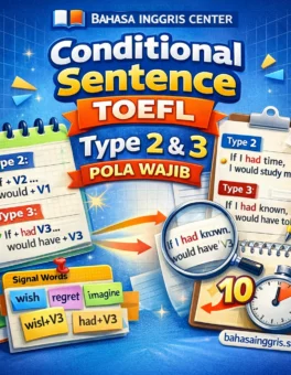 Conditional Sentence TOEFL Type 2 & 3 Pola Wajib - Bahasa Inggris Center (BIC)