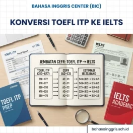 Tabel Konversi Skor TOEFL ITP ke IELTS Terbaru 2026 - Bahasa Inggris Center (BIC)
