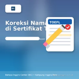 Koreksi Nama di Sertifikat TOEFL: Langkah Mudah - Bahasa Inggris Center (BIC)