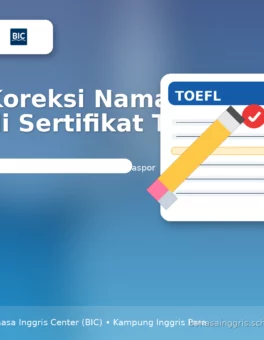Koreksi Nama di Sertifikat TOEFL: Langkah Mudah - Bahasa Inggris Center (BIC)