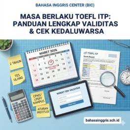 Cek Masa Berlaku Sertifikat TOEFL ITP untuk CPNS & LPDP - Bahasa Inggris Center (BIC)