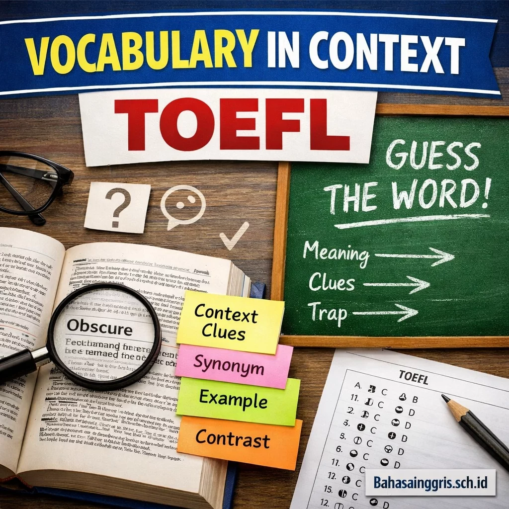 Vocabulary in Context TOEFL Trik Tanpa Kamus Vocabulary in Context TOEFL Trik Tanpa Kamus - Bahasa Inggris Center (BIC)