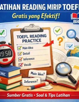Latihan Reading Mirip TOEFL Gratis yang Efektif - Bahasa Inggris Center (BIC)