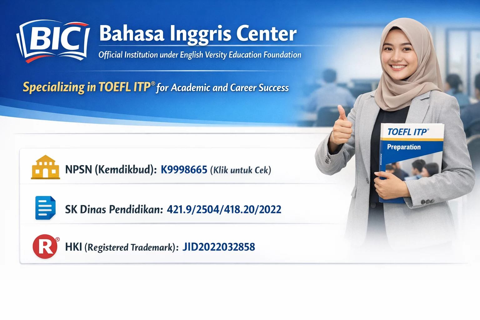 Pusat Bahasa Inggris Resmi BIC