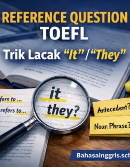 Reference Question TOEFL Trik Lacak It They Cepat - Bahasa Inggris Center (BIC)