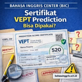 Sertifikat VEPT Prediction Bisa Dipakai? Ini Risikonya - Bahasa Inggris Center (BIC)