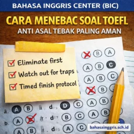 Cara Menebak Soal TOEFL Anti Asal Tebak Paling Aman - Bahasa Inggris Center (BIC)