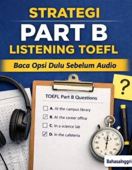 Strategi Part B Listening TOEFL Baca Opsi Dulu - Bahasa Inggris Center (BIC)