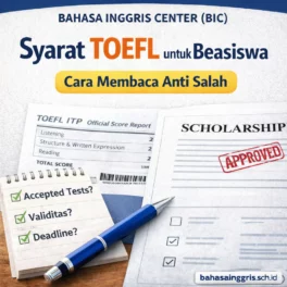 Syarat TOEFL untuk Beasiswa Cara Membaca Anti Salah - Bahasa Inggris Center (BIC)