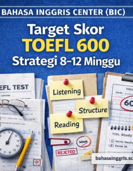 Target Skor TOEFL 600 Strategi 8–12 Minggu - Bahasa Inggris Center (BIC)