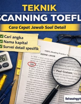Teknik Scanning TOEFL Super Cepat Untuk Soal Detail - Bahasa Inggris Center (BIC)