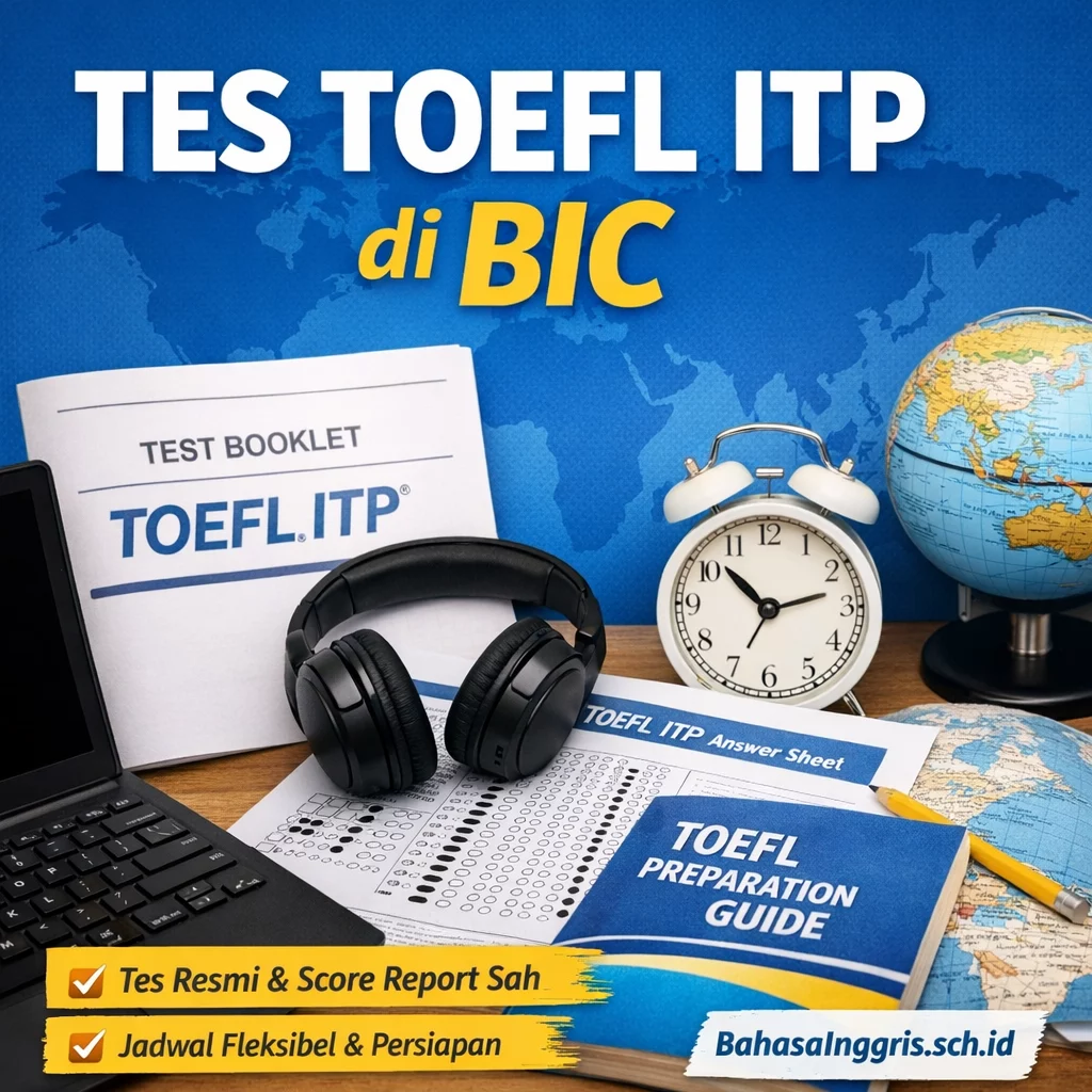 Tes TOEFL ITP di BIC Lebih Praktis dan Terarah Tes TOEFL ITP di BIC Lebih Praktis dan Terarah - Bahasa Inggris Center (BIC)