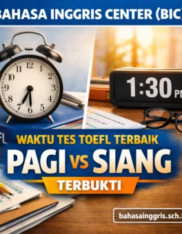 Waktu Tes TOEFL Terbaik Pagi vs Siang Terbukti - Bahasa Inggris Center (BIC)