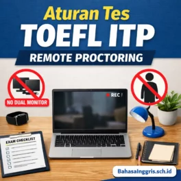 Aturan Tes TOEFL ITP Remote Proctoring Anti Diskualifikasi - Bahasa Inggris Center (BIC)