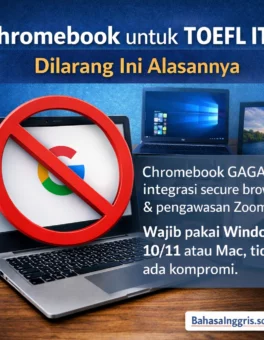 Chromebook untuk TOEFL ITP Dilarang Ini Alasannya - Bahasa Inggris Center (BIC)
