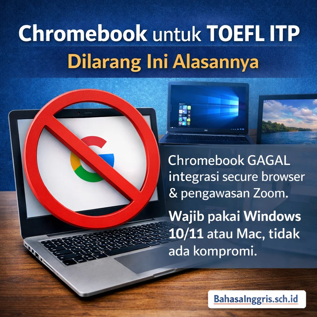 Chromebook untuk TOEFL ITP Dilarang Ini Alasannya Chromebook untuk TOEFL ITP Dilarang Ini Alasannya - Bahasa Inggris Center (BIC)