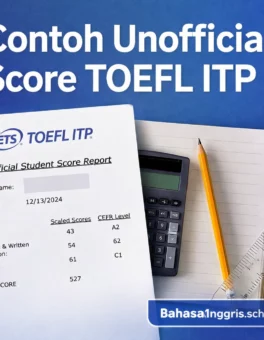 Contoh Unofficial Score TOEFL ITP dan Cara Membacanya - Bahasa Inggris Center (BIC)