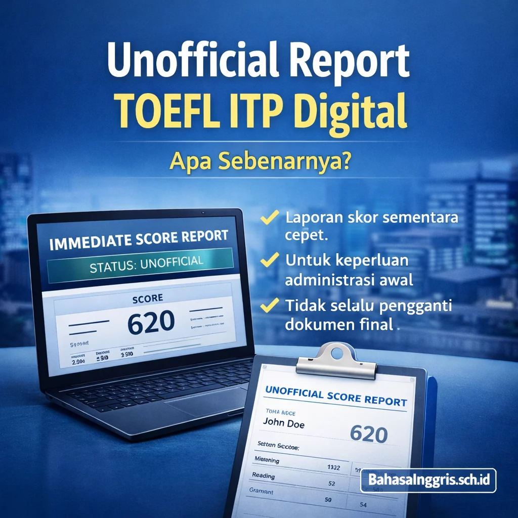 Unofficial Report TOEFL ITP Digital Itu Apa Sebenarnya? Unofficial Report TOEFL ITP Digital Itu Apa Sebenarnya? - Bahasa Inggris Center (BIC)