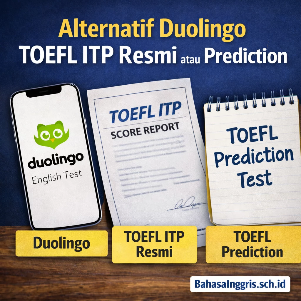 Alternatif Duolingo TOEFL ITP Resmi atau Prediction Alternatif Duolingo TOEFL ITP Resmi atau Prediction - Bahasa Inggris Center (BIC)