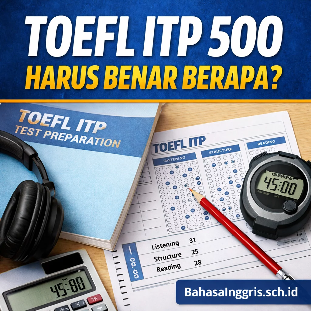TOEFL ITP 500 Harus Benar Berapa Biar Aman? TOEFL ITP 500 Harus Benar Berapa Biar Aman? - Bahasa Inggris Center (BIC)