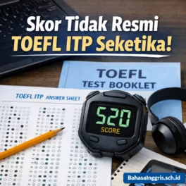 Skor dan Sertifikat Resmi TOEFL ITP Bisa Keluar Seketika - Bahasa Inggris Center (BIC)