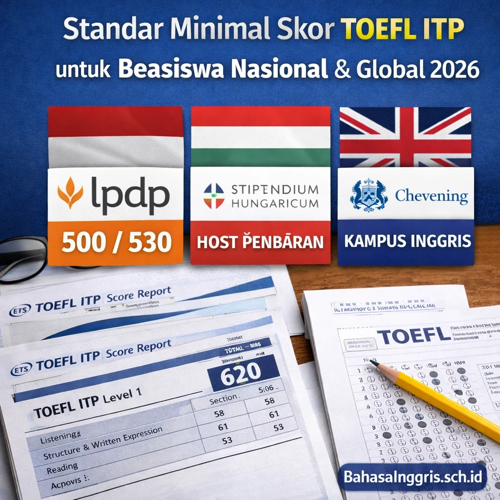 Minimal Skor TOEFL untuk Beasiswa Nasional & Global 2026 Minimal Skor TOEFL untuk Beasiswa Nasional & Global 2026 - Bahasa Inggris Center (BIC)