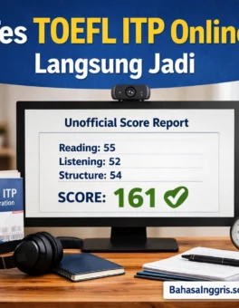 Tes TOEFL ITP Online Langsung Jadi yang Resmi - Bahasa Inggris Center (BIC)