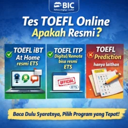 Tes TOEFL Online Apakah Resmi? Ini Jawabannya - Bahasa Inggris Center (BIC)