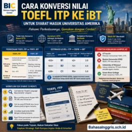 Cara Konversi TOEFL ITP ke iBT untuk Kampus Amerika - Bahasa Inggris Center (BIC)