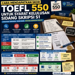 Strategi Tembus TOEFL 550 untuk Kelulusan S1 - Bahasa Inggris Center (BIC)