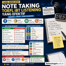 Cara Note Taking TOEFL iBT Listening yang Efektif - Bahasa Inggris Center (BIC)
