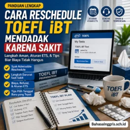 Cara Reschedule TOEFL iBT Mendadak Karena Sakit - Bahasa Inggris Center (BIC)
