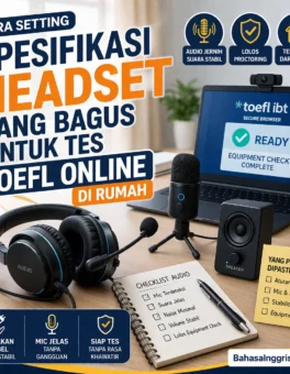 Setting Headset untuk Tes TOEFL Online di Rumah - Bahasa Inggris Center (BIC)