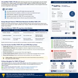 Ciri Sertifikat TOEFL ITP Resmi agar Tak Tertipu - Bahasa Inggris Center (BIC)
