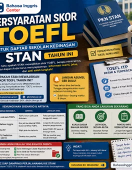 Persyaratan TOEFL untuk STAN Tahun Ini, Wajib atau Tidak? - Bahasa Inggris Center (BIC)