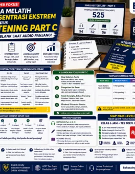 Cara Super Fokus di Listening Part C TOEFL - Bahasa Inggris Center (BIC)