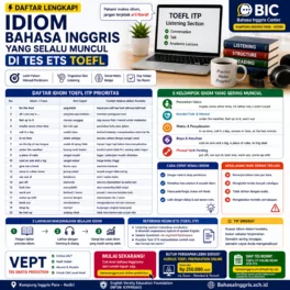 Daftar Idiom TOEFL ITP untuk Tes ETS - Bahasa Inggris Center (BIC)