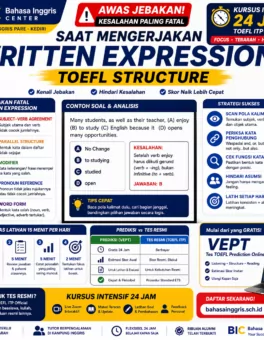 Awas Jebakan Written Expression TOEFL Structure - Bahasa Inggris Center (BIC)