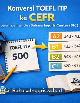 Aplikasi Konversi TOEFL ITP ke CEFR Gratis - Bahasa Inggris Center (BIC)