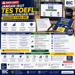 Jangan Ikut Tes TOEFL Sebelum Evaluasi Diri - Bahasa Inggris Center (BIC)