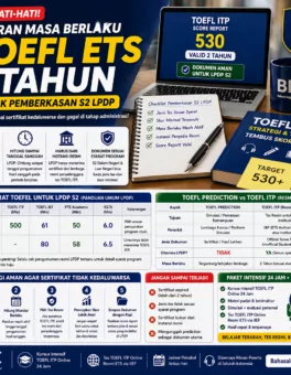 Masa Berlaku TOEFL LPDP untuk Pemberkasan S2 - Bahasa Inggris Center (BIC)