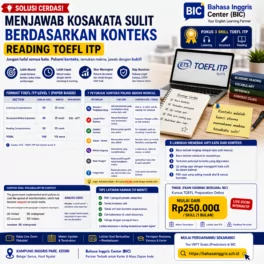 Cara Menjawab Vocabulary Sulit di Reading TOEFL - Bahasa Inggris Center (BIC)