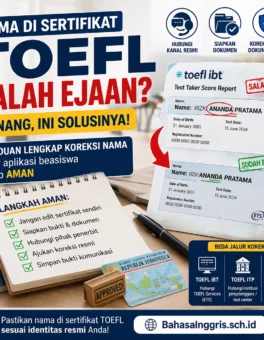 Salah Eja Nama di Sertifikat TOEFL? Lakukan Ini - Bahasa Inggris Center (BIC)