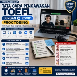 Panduan Zoom Proctoring TOEFL dari Awal sampai Selesai - Bahasa Inggris Center (BIC)